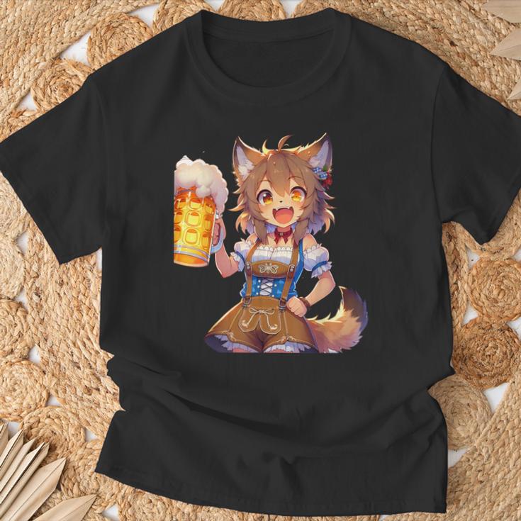 Anime Beer Festival Cat Beer T-Shirt Geschenke für alte Männer