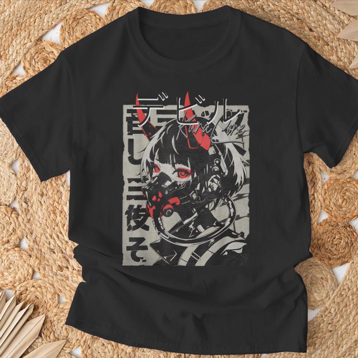 Anime Manga Streetwear Cyberpunk Aesthetic Techwear Harajuku T-Shirt Geschenke für alte Männer