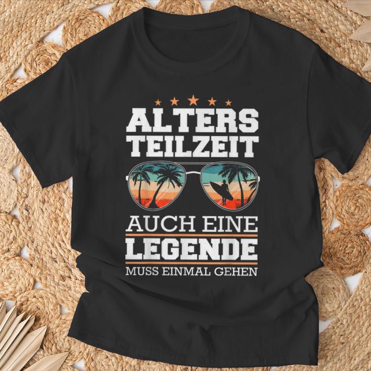 Atz Altersteilzeit Auch Eine Legende Muss Einmal Gehen T-Shirt Geschenke für alte Männer