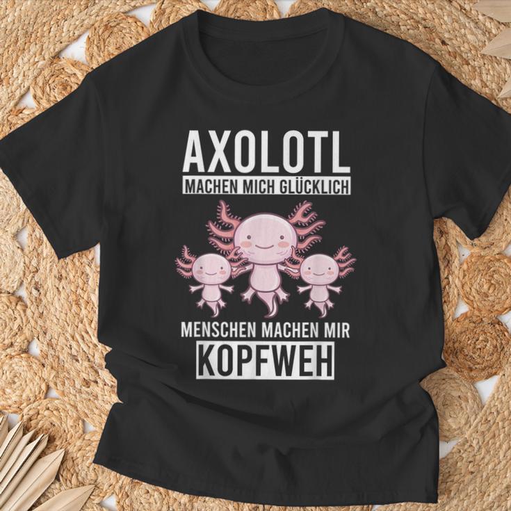 Axolotl Aquaristik Axolotlbreeder T-Shirt Geschenke für alte Männer