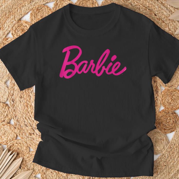 Barbie Official Barbie Logo Ladies Multi Colour T-Shirt Geschenke für alte Männer