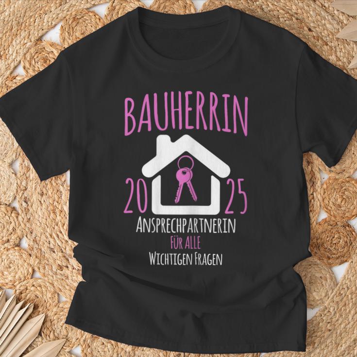 Bauherrin 2025 I Builder Construction Site T-Shirt Geschenke für alte Männer