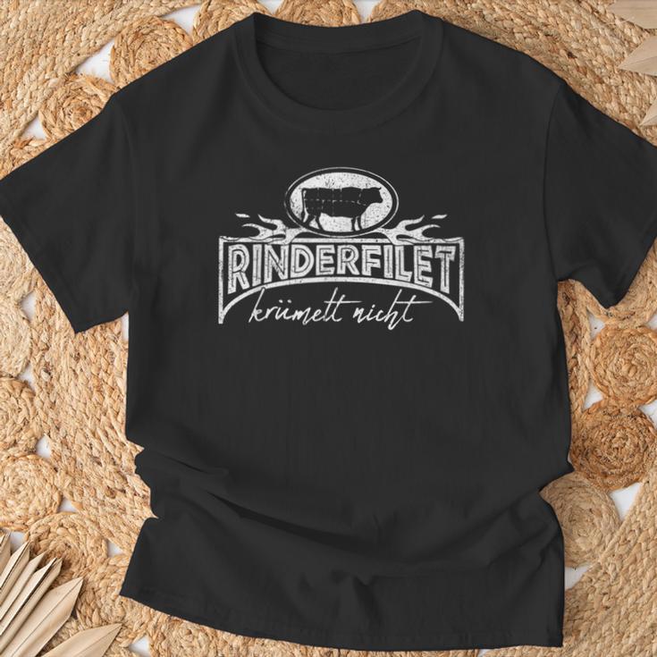 Beef Fillet Crumbs Not Bbq Meat Anti-Vegan Grill T-Shirt Geschenke für alte Männer