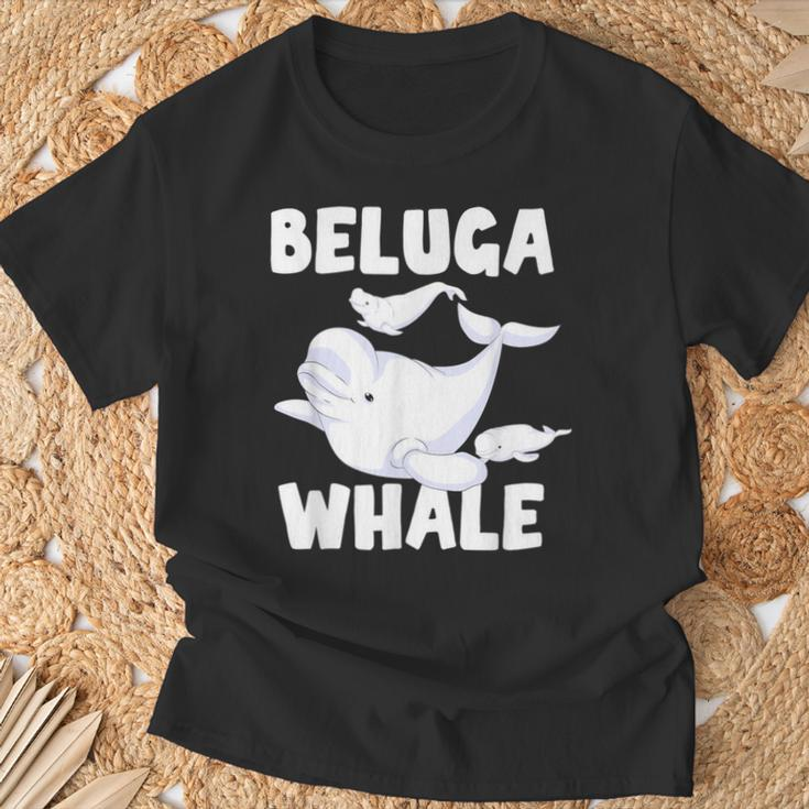 Beluga Whale Ocean Animal Lover Sea Animal Mammal Beluga T-Shirt Geschenke für alte Männer