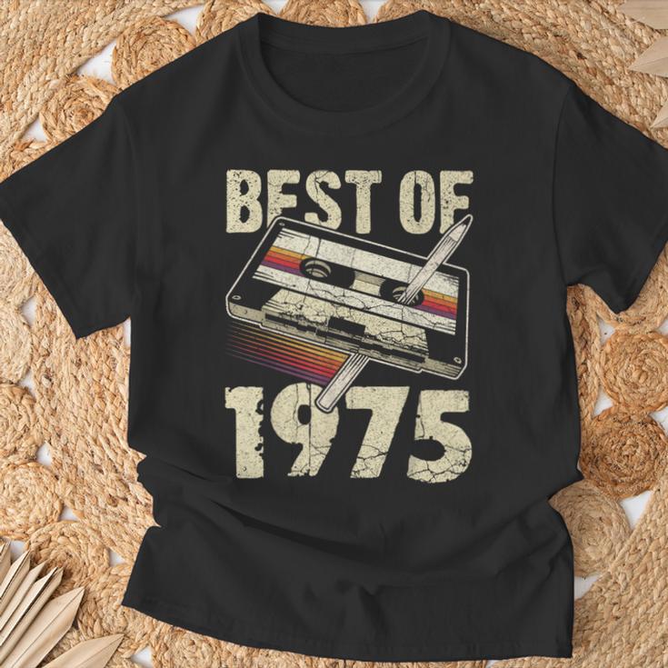 Best Of 1975 Audio Cassette 49Th Birthday 49 Years Old T-Shirt Geschenke für alte Männer