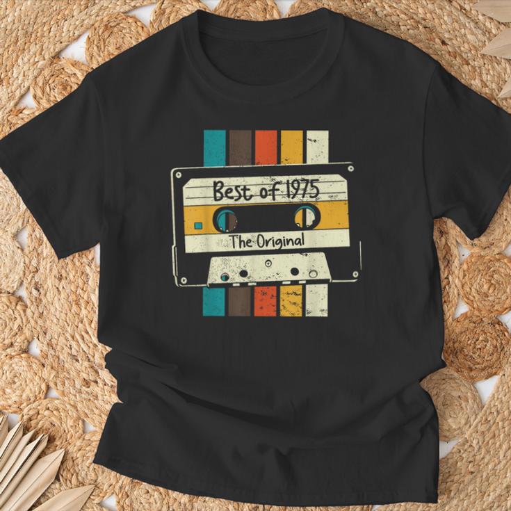 Best Of 1975 Retro Mixtape Cassette 49Th Birthday T-Shirt Geschenke für alte Männer