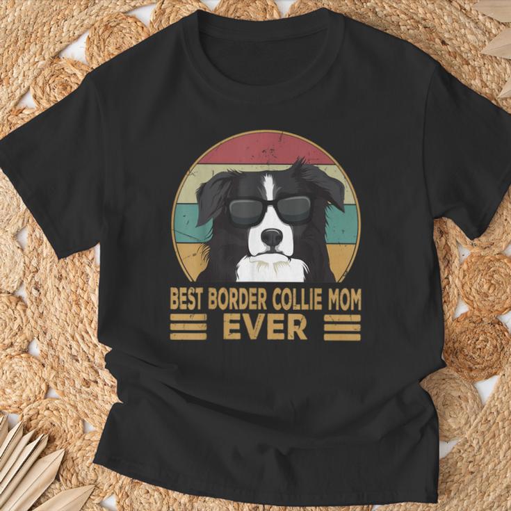 Best Border Collie Mom Ever Dog Mum T-Shirt Geschenke für alte Männer