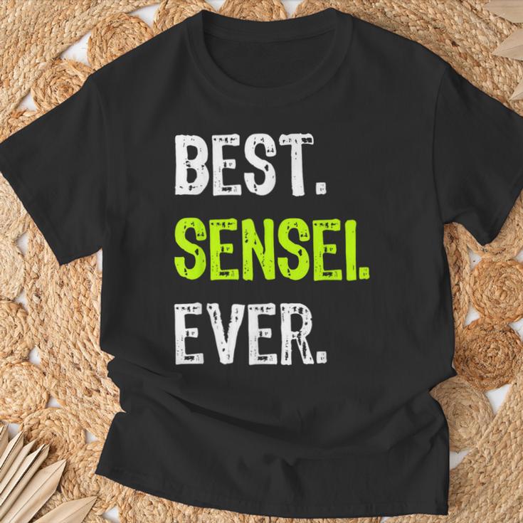 Best Sensei Ever Martial Arts Teacher T-Shirt Geschenke für alte Männer