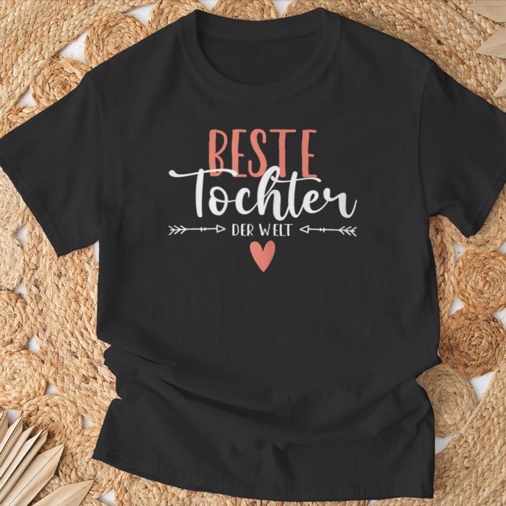 Beste Tochter Der Welt Heart T-Shirt Geschenke für alte Männer