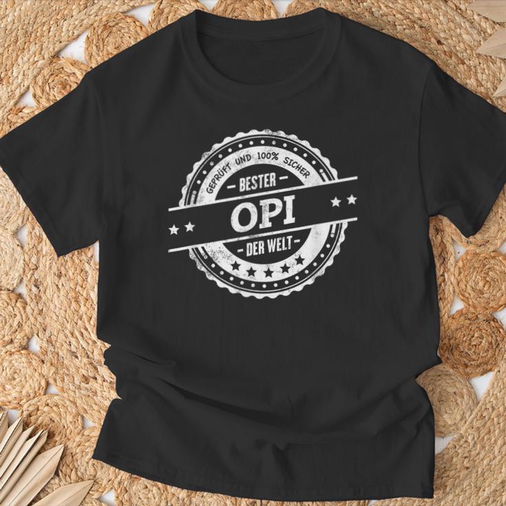 Bester Opi I Family & Related T-Shirt Geschenke für alte Männer