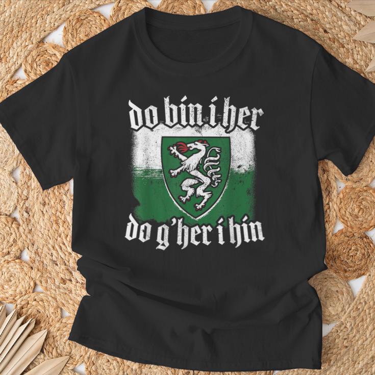 Do Bin I Her Do G'her I Hin Styrian Saying Styria T-Shirt Geschenke für alte Männer