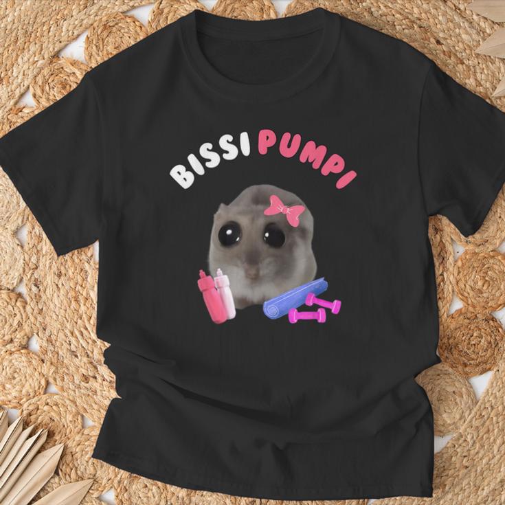 Bissi Pumpi Sad Hamster Cute Hamstie Memes Hamster T-Shirt Geschenke für alte Männer