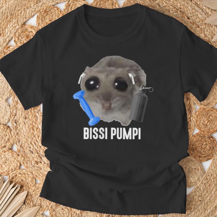 Bissi Pumpi X Sad Hamster Meme Fitness Gym Sports Training T-Shirt Geschenke für alte Männer