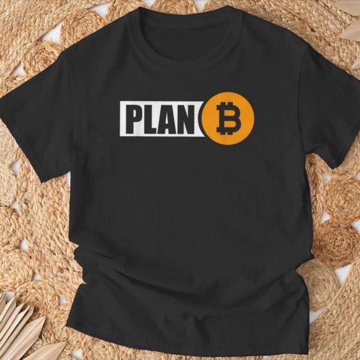 Bitcoin Plan B Cryptocurrency Investor Btc Merchant T-Shirt Geschenke für alte Männer