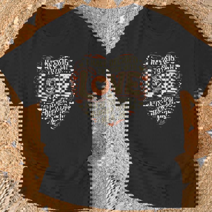 Black History Month I Have Decided To Stick With Love Heart T-Shirt Gifts for Old Men
