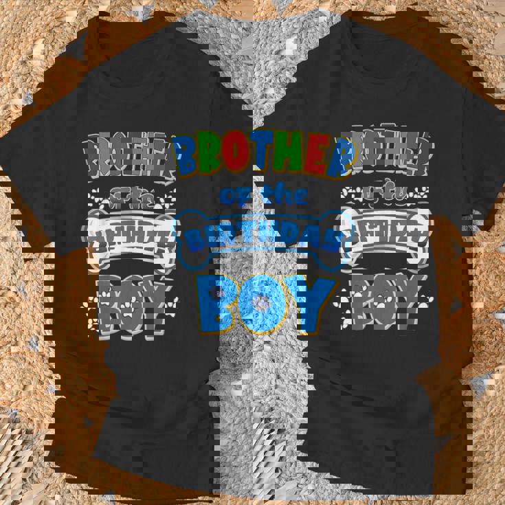 Brother Of The Birthday Boy Dog Family Party Decorations T-Shirt Gifts for Old Men