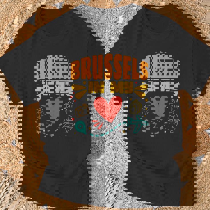 Bruselas En Mi Corazón Recuerdo Deiajero De Bélgica Camiseta unisex Regalos para ancianos