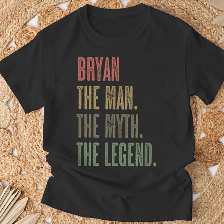 Bryan The Man The Myth The Legend Mythos Legend Name T-Shirt Geschenke für alte Männer