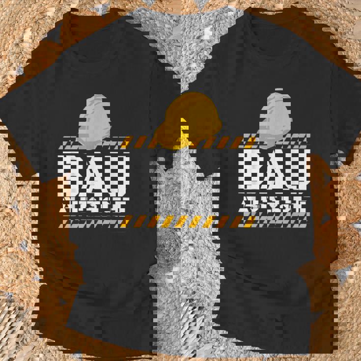 Building Supervisor Helmet Building Supervisor Construction Site Construction Line T-Shirt Geschenke für alte Männer