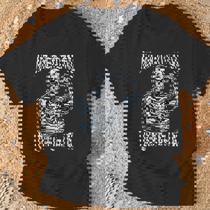 Calacas Chidas Gym Meme Mira Bro De Solo Llorarle A Mi Ex Camiseta unisex Regalos para ancianos