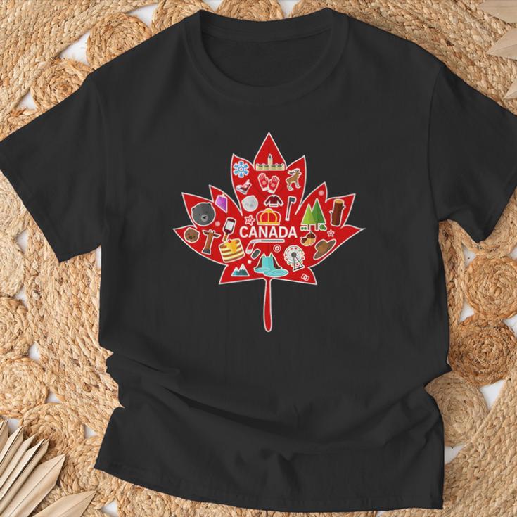 Canada Maple Travel Canadian Elements T-Shirt Geschenke für alte Männer