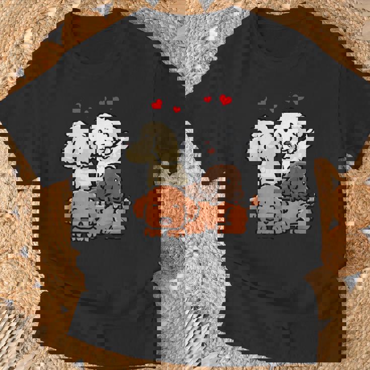 Caniche Cachorros Camiseta unisex Regalos para ancianos