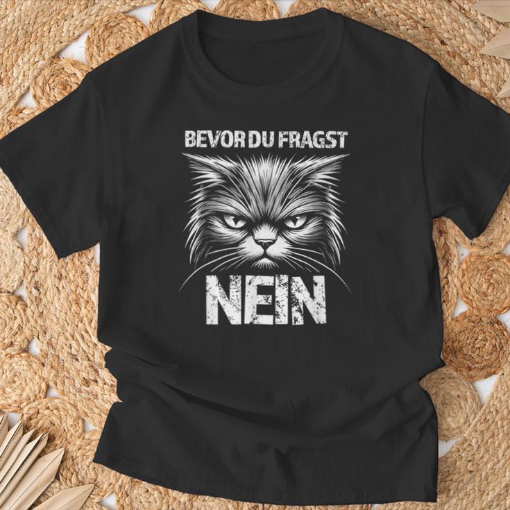 Cat Cat Humour Saying Sarcasm T-Shirt Geschenke für alte Männer