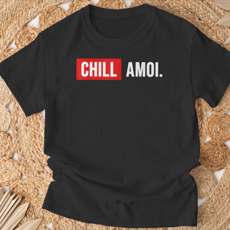 Chill Amoi X Dahoam Hoamat Bayern Culture Chill Mal Fun T-Shirt Geschenke für alte Männer