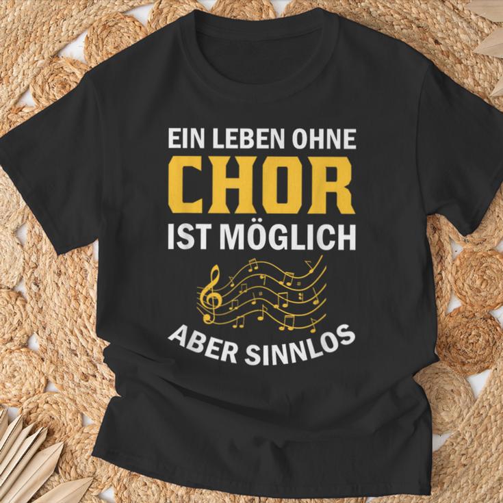 Choir Chor Ladder Choir Singerocal Chorprobe Singing T-Shirt Geschenke für alte Männer