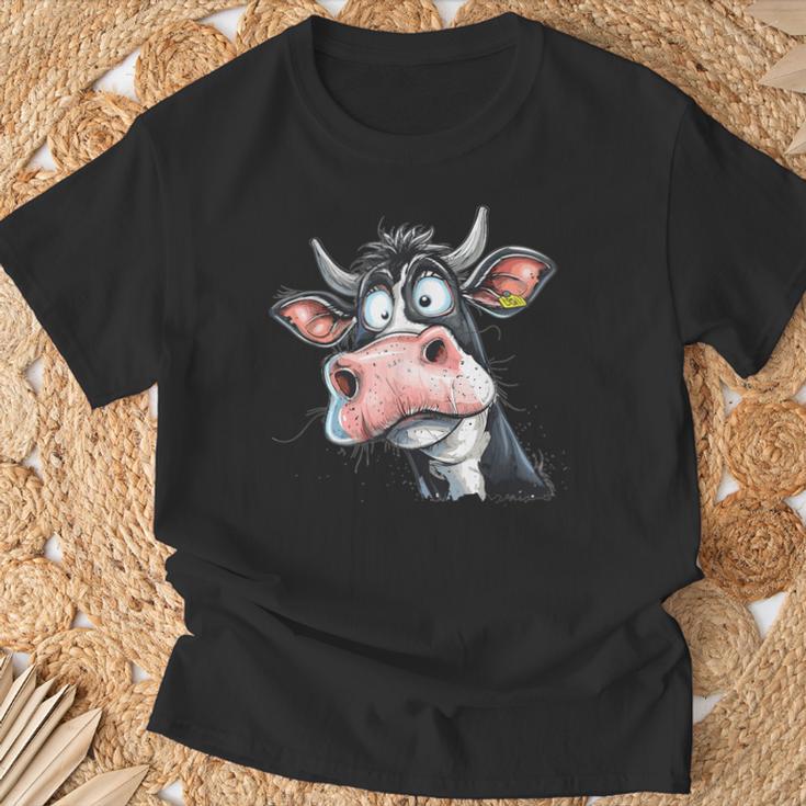 Colourful Cow I Cow T-Shirt Geschenke für alte Männer