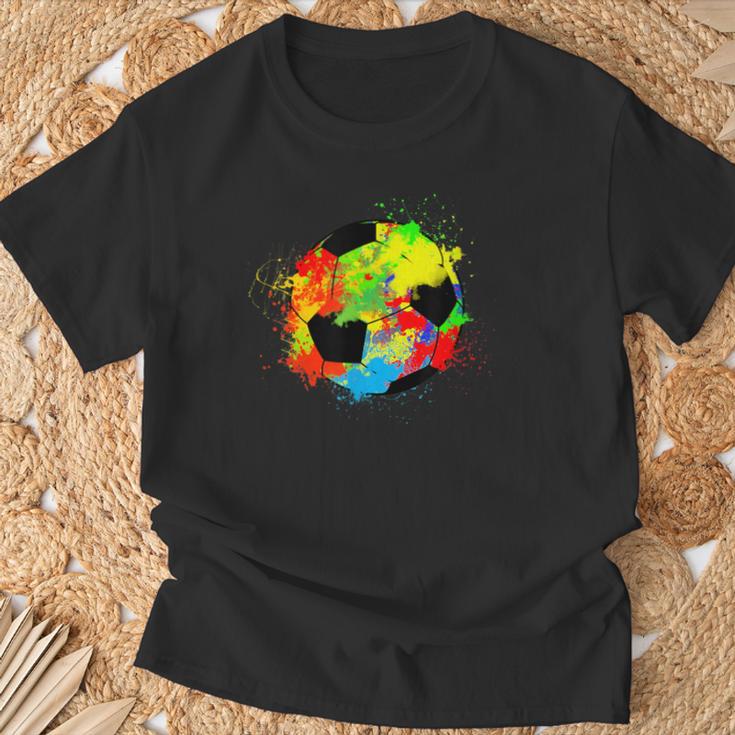 Colourful Football Ball T-Shirt Geschenke für alte Männer