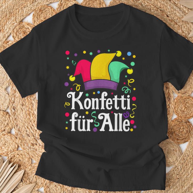 Confetti And Fool Cap Carnival Costume T-Shirt Geschenke für alte Männer