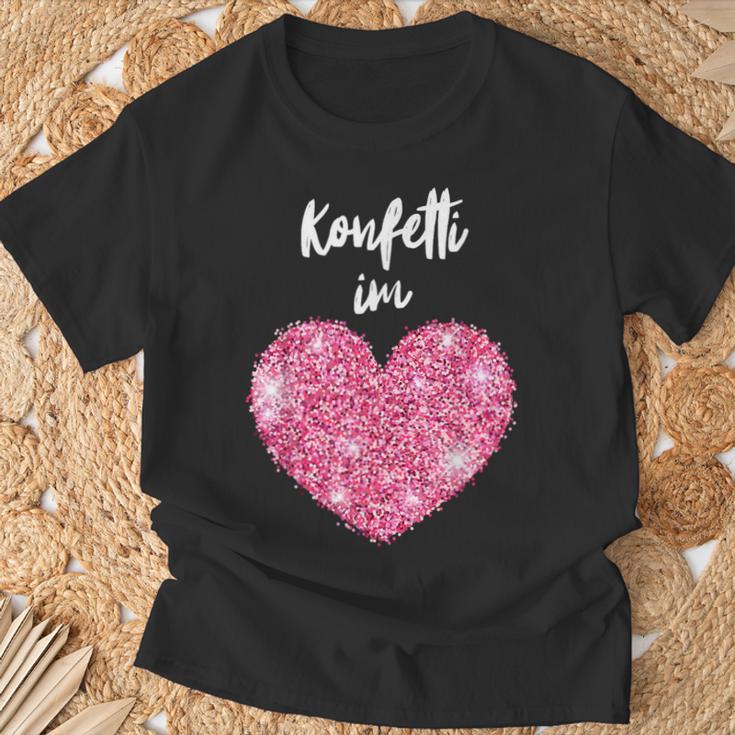 Confetti In The Heart – Kölle Alaaf Red Carnival Fashing T-Shirt Geschenke für alte Männer