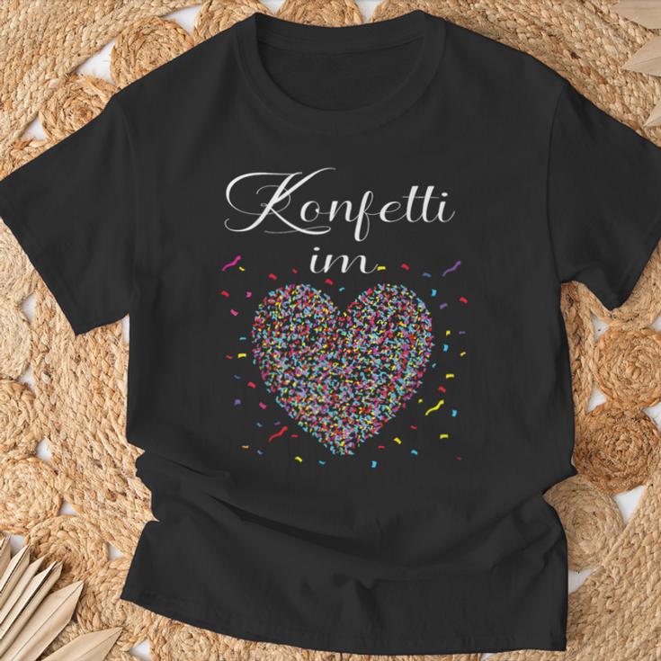 Confetti In Heart Fancy Dress Carnival Confetti Costume Outfit T-Shirt Geschenke für alte Männer