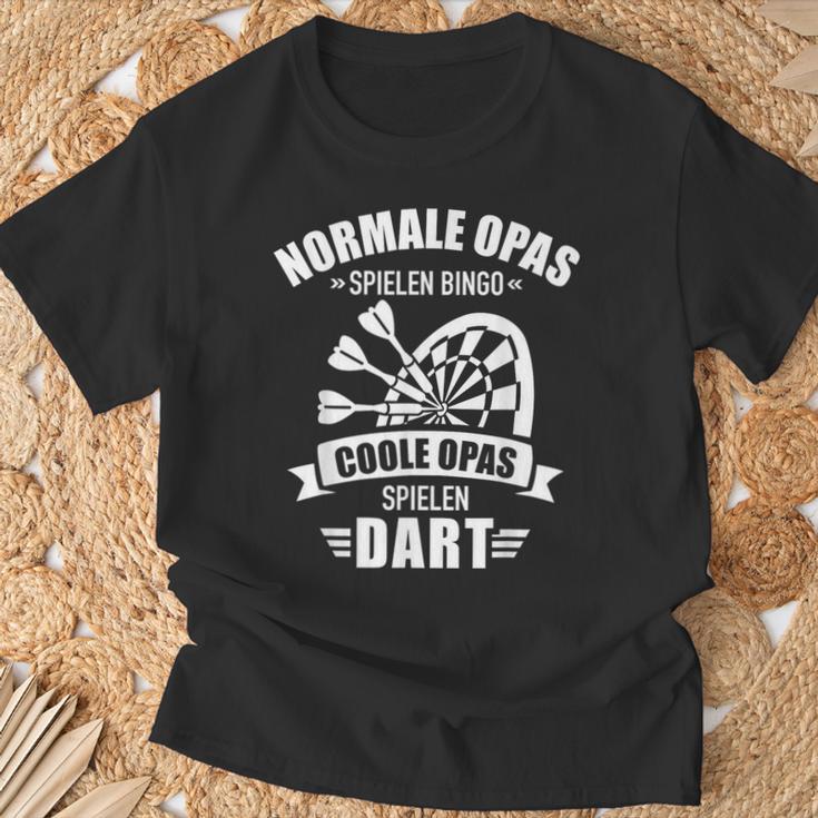 Cool Grandpa Play Dart Saying For Dart Player T-Shirt Geschenke für alte Männer