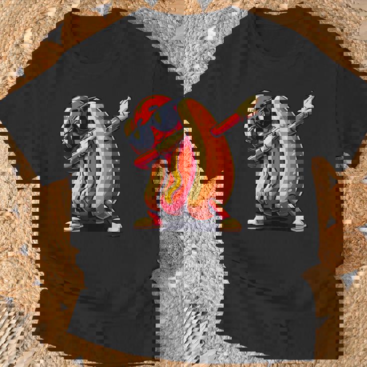 Cool Hot Dog Dabbing Fast Food Hotdog Lovers Toddler T-Shirt Gifts for Old Men