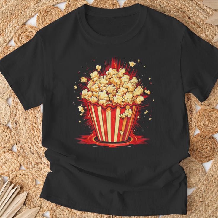 Cool Popcorn Container T-Shirt Geschenke für alte Männer