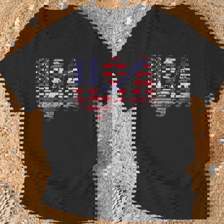 Country Musique Retro Guitare Musique Usa Country T-Shirt Cadeaux pour les vieillards
