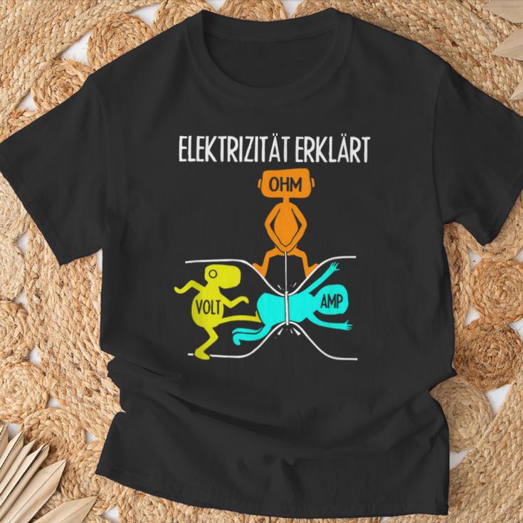 Craftsman Electronics Resistance Electricity Explained T-Shirt Geschenke für alte Männer