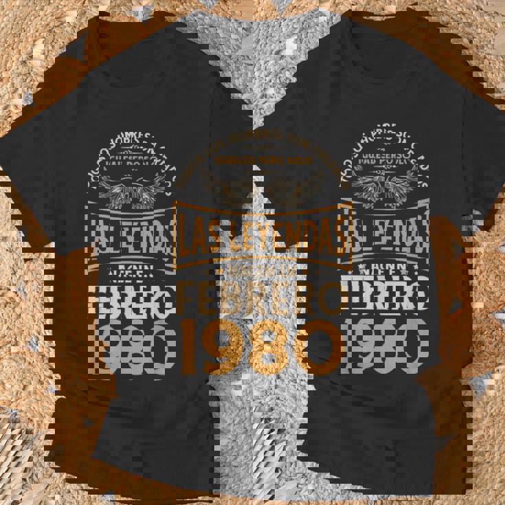 Cumpleaños Hombre Regalos Las Leyendas Febrero 1980 Camiseta unisex Regalos para ancianos