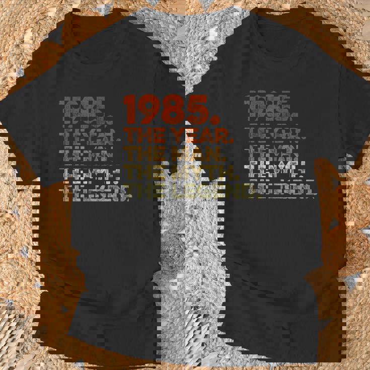 Cumpleaños Regalo Cosechaintage 1985 Year Man Myth Legend Camiseta unisex Regalos para ancianos