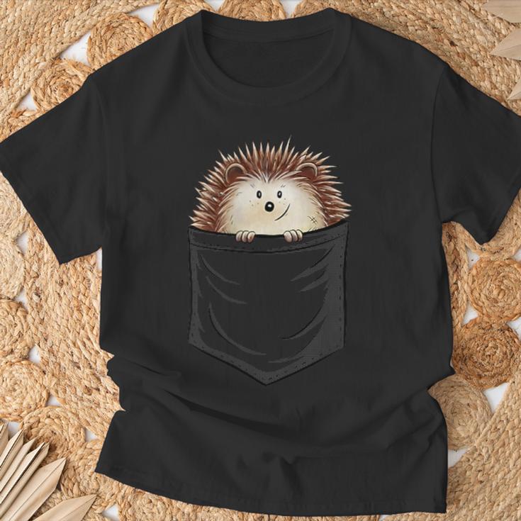 Casual Cute Spiky Hedgehog In Your Pocket T-Shirt Geschenke für alte Männer