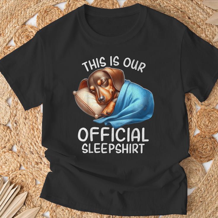 Dachshund Pyjamas Official Dachshund T-Shirt Geschenke für alte Männer