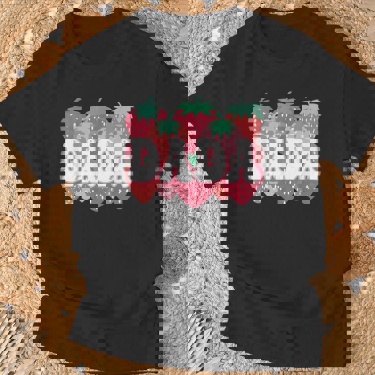 Dada Of The Berry First Birthday Strawberry Family Matching T-Shirt Gifts for Old Men