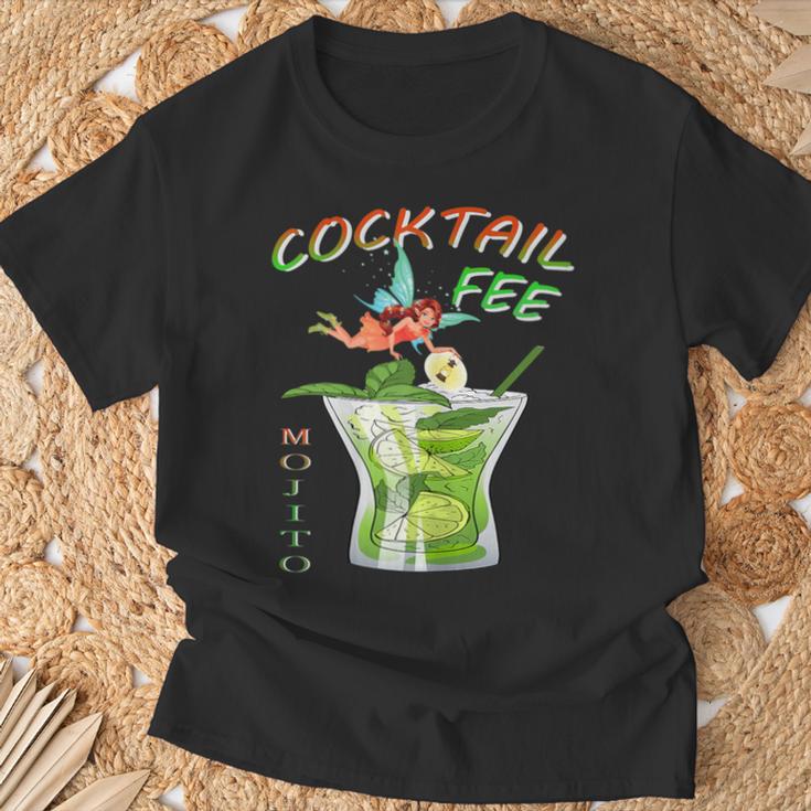 Damen Cocktail Fee Kostüm T-Shirt Geschenke für alte Männer