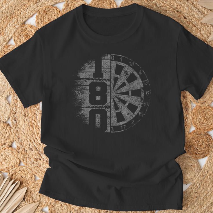 Dart 180 Dartboard Retro Dart T-Shirt Geschenke für alte Männer