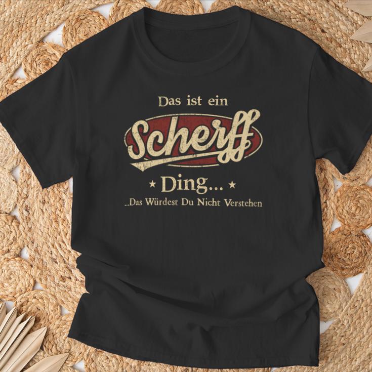 Das Ist Ein Scherff Ding Das Würdest Du Nicht Verstehen Scherff Name T-Shirt Geschenke für alte Männer