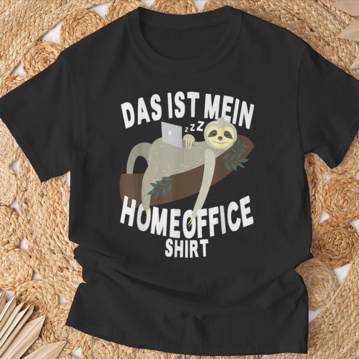 Das Ist Mein Homeoffice Sloth Home Office T-Shirt Geschenke für alte Männer