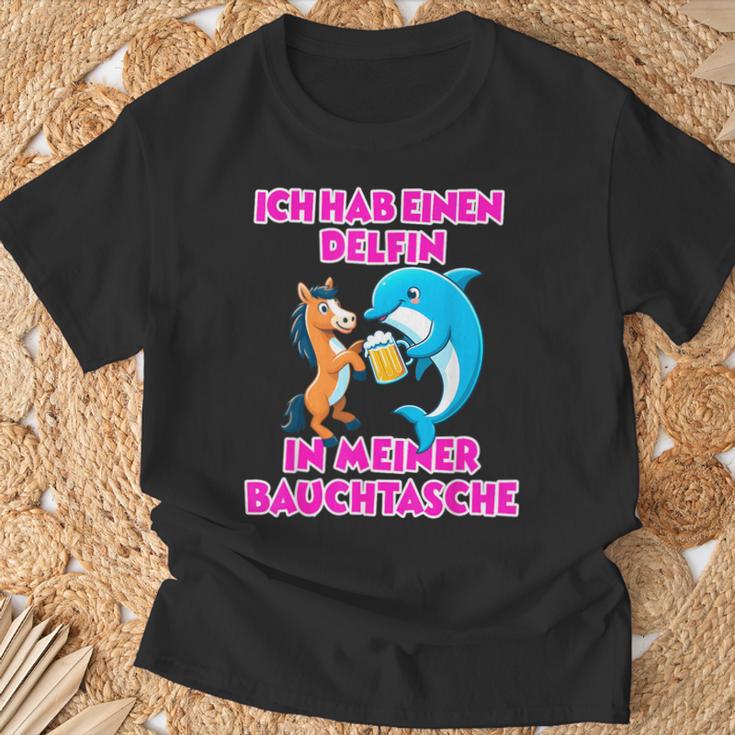 Delfin In Meiner Bauchtasche Party Outfit Summer Mallorca T-Shirt Geschenke für alte Männer