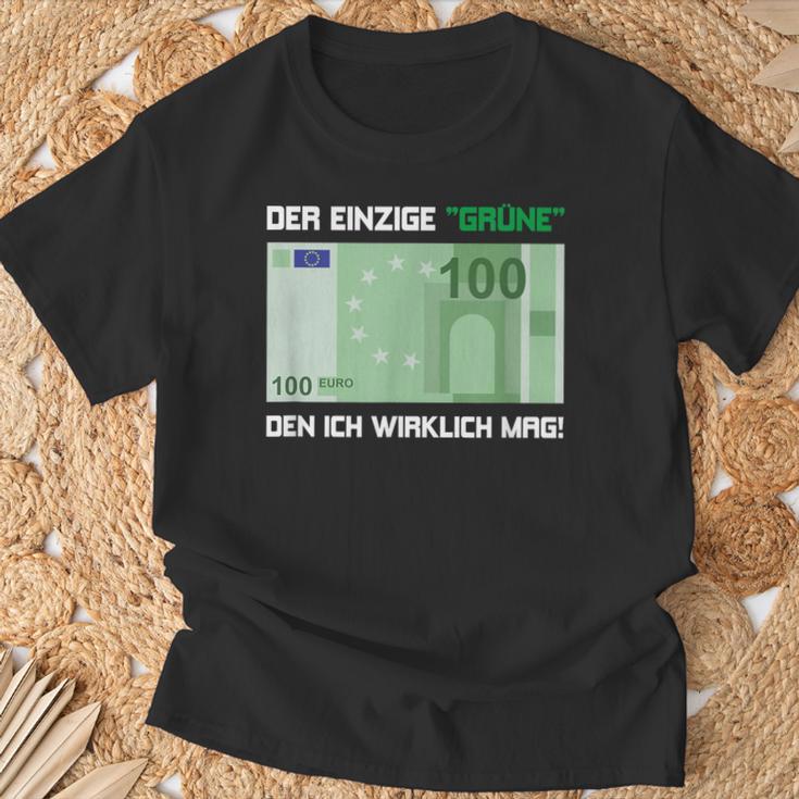 Der Einzige Grüne Den Ich Wirklich Mag 100 Euro Bill Green S T-Shirt Geschenke für alte Männer